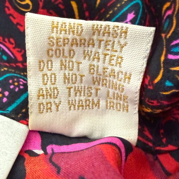 Victoria's Secret Women's Vintage Gold Label Silk Robe Colorful Floral Small - Picture 8 of 8